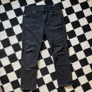 American Eagle Outfitters Black Straight Jeans Size 34x32